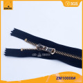 5 # Fábricas Bom Preço Jaqueta de Couro Metal Zipper ZM10008